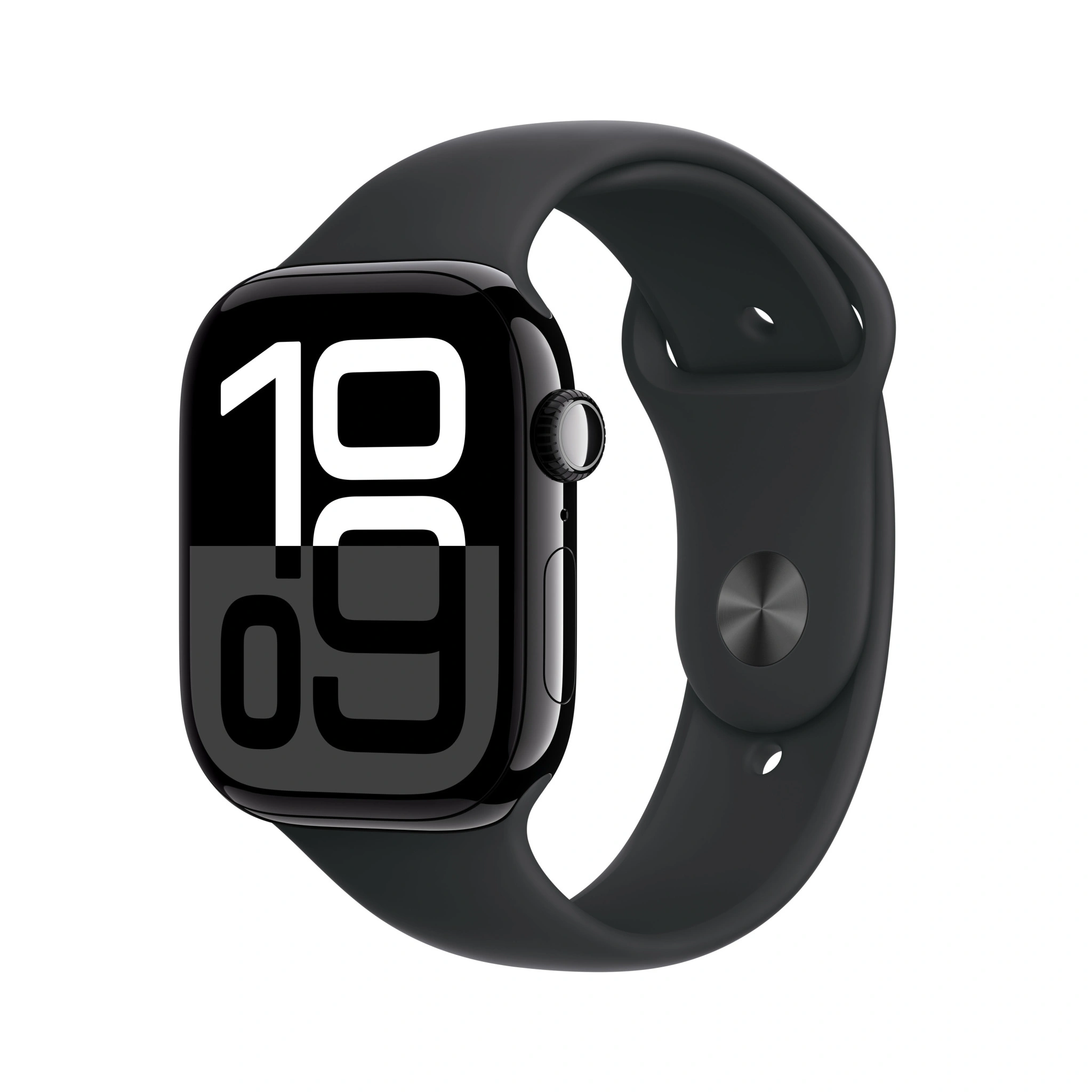 Apple Watch Series 10 GPS 46mm Jet Black Aluminium Case with Black Sport Band - S/M - Komplektā nav lādētājs [Demo]